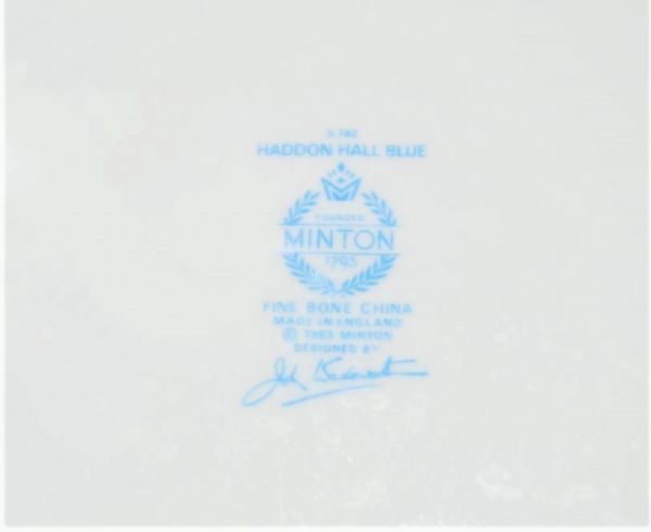 Minton(ミントン)　HADDON HALL BLUE：ハドンホールブルー　プレート　28cm　951829L674Q16D_画像4