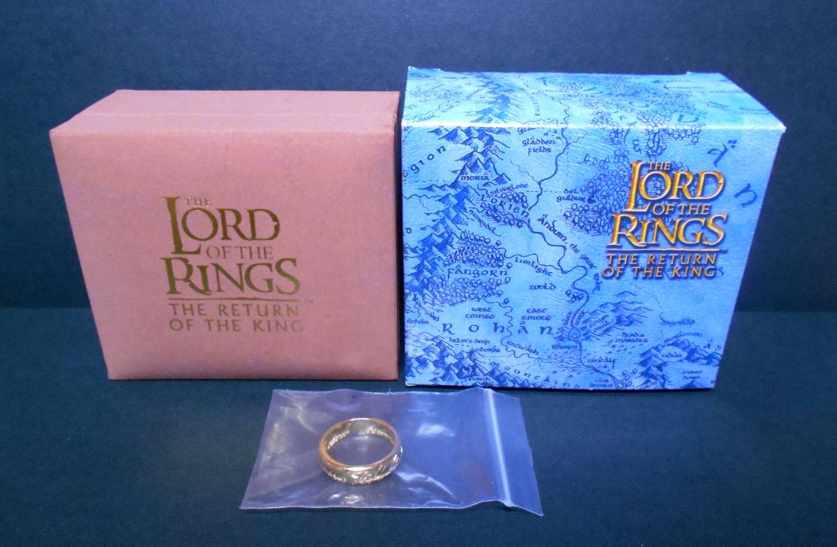 【新品!!】 公式 ロード・オブ・ザ・リング ワンリング 21号 The One Ring シルバー925 ゴールドコーティング 一つの指輪 レプリカ_画像1