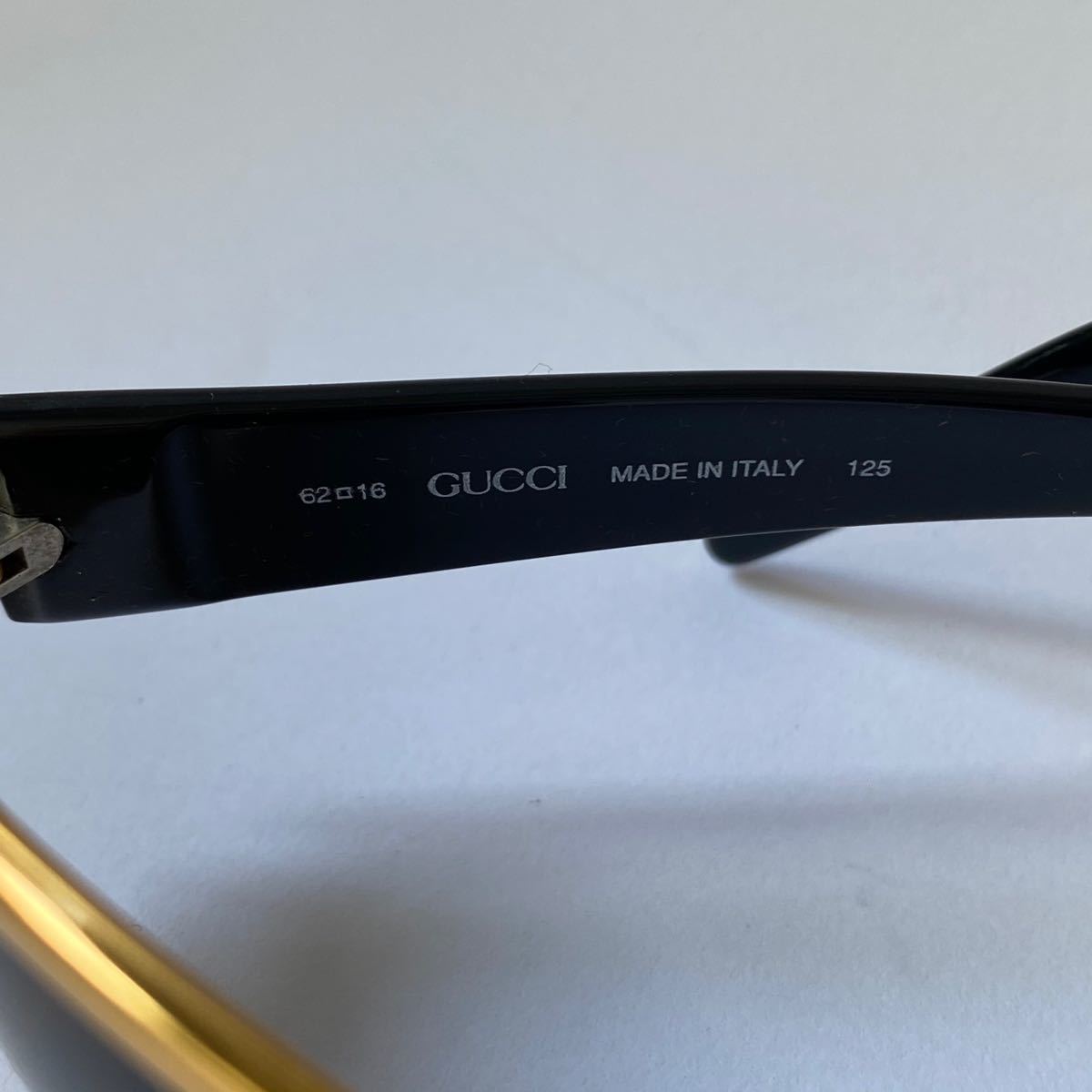 used》GUCCI グッチ サングラス ゴールド オラオラ系 GOLD