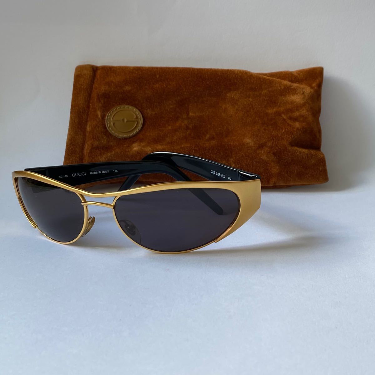 used》GUCCI グッチ サングラス ゴールド オラオラ系 GOLD