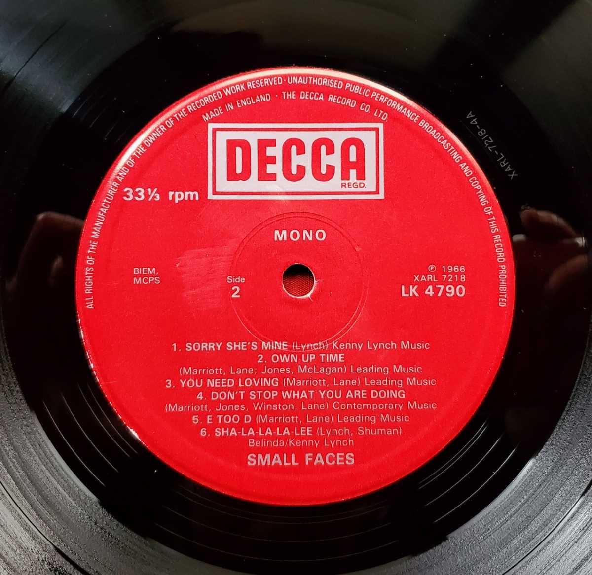 SMALL FACES 1st ALBUM スモールフェイセス UKオリジナル MONO DECCA