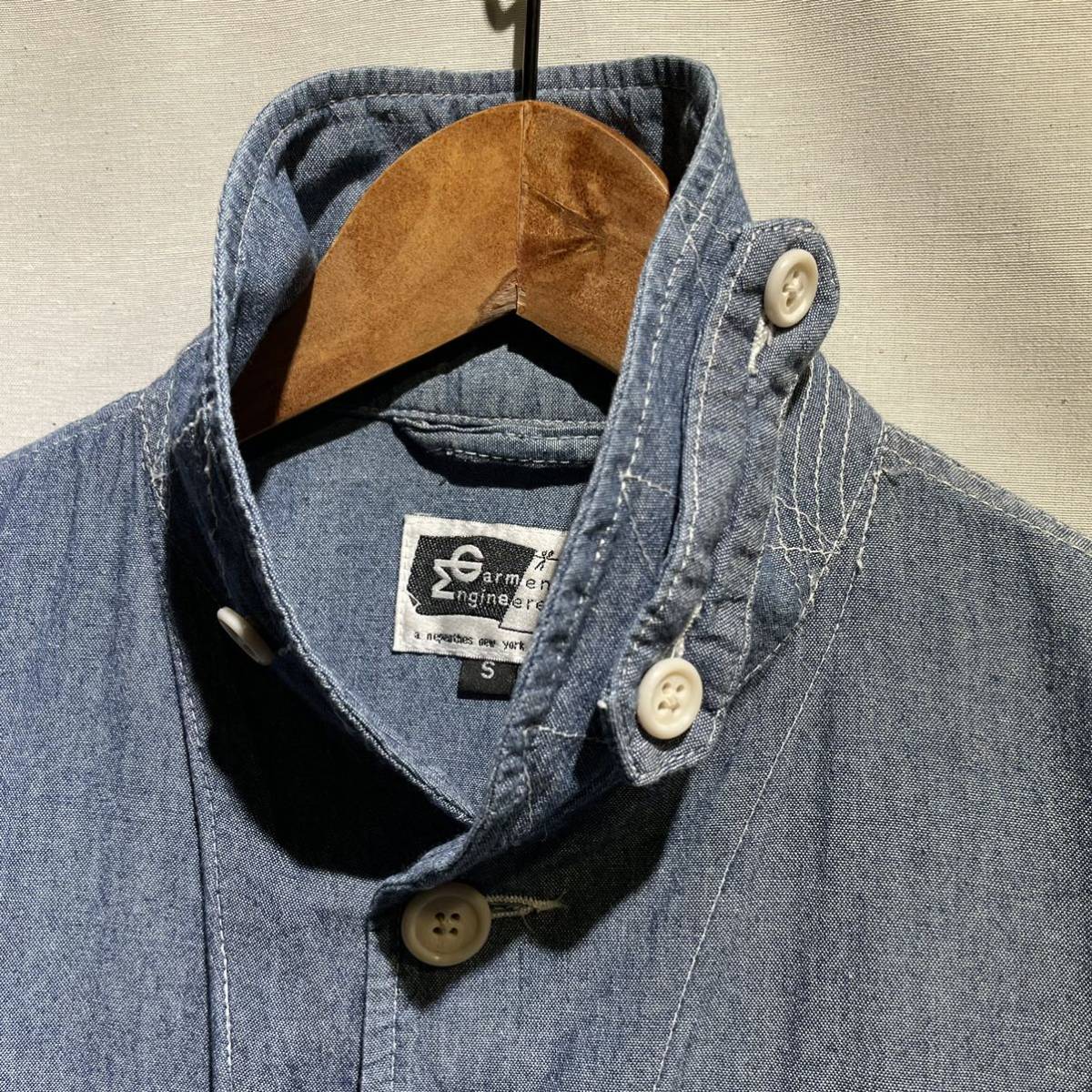 Engineered Garments シャンブレー ワークジャケット S デニム USA製 ヘチマ襟 / ビンテージ ネペンテス needles  auralee south2 west8