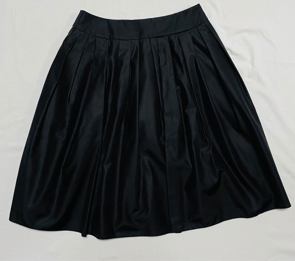 お値下げ【美品】m's select エムズセレクトのフレアスカート黒