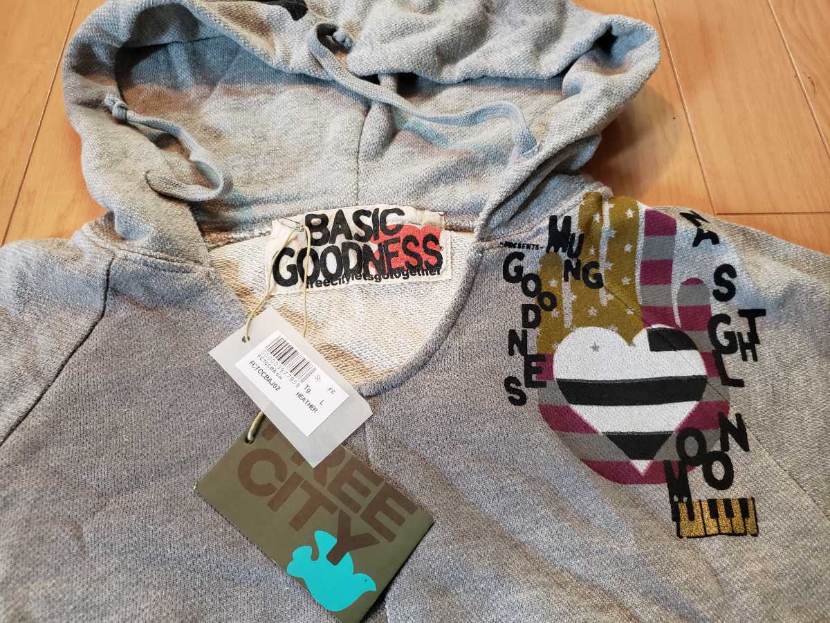  unused FREE CITY Parker BASIC GOODNESS supershop gray free City L size regular goods paper tag attaching 