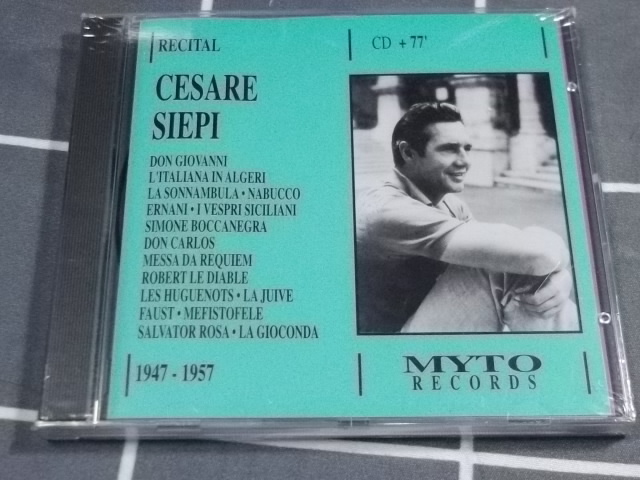 チェーザレ・シエピ　recital 1947-57 SIEPI MYTO records 1MCD935.91_画像1