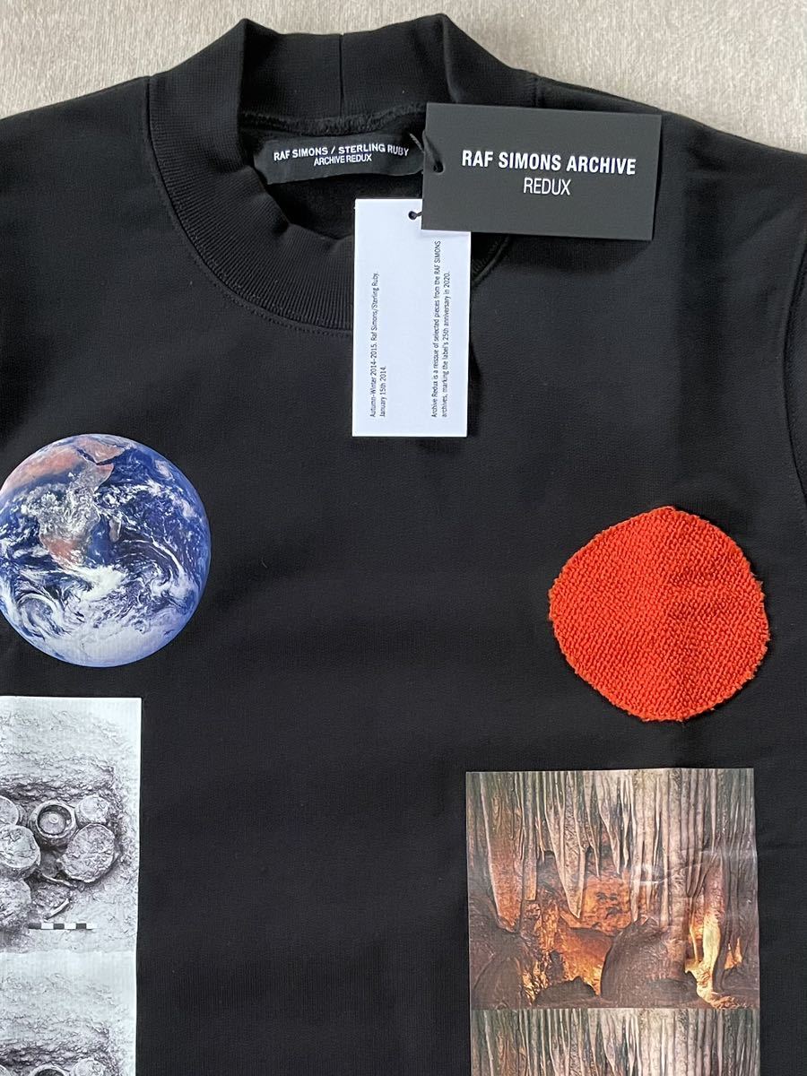 21SS新品 RAF SIMONS ARCHIVE REDUX STERLING RUBY スウェット シャツ トレーナー 14AW size XS ラフシモンズ スターリングルビー ブラック