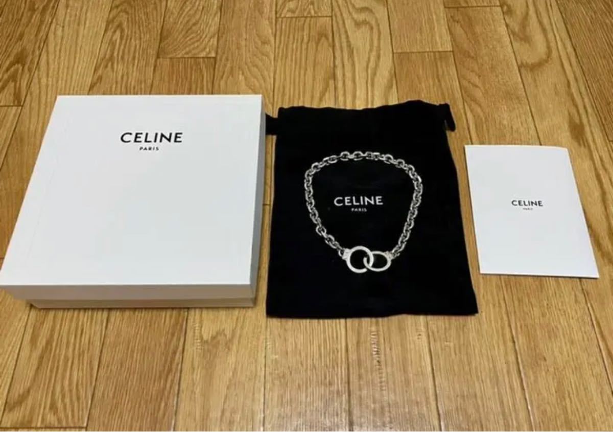定価20万 Celine セリーヌ ハンドカフ ネックレス 2重巻 定価20万 Celine セリーヌ ハンドカフ ネックレス 2重巻