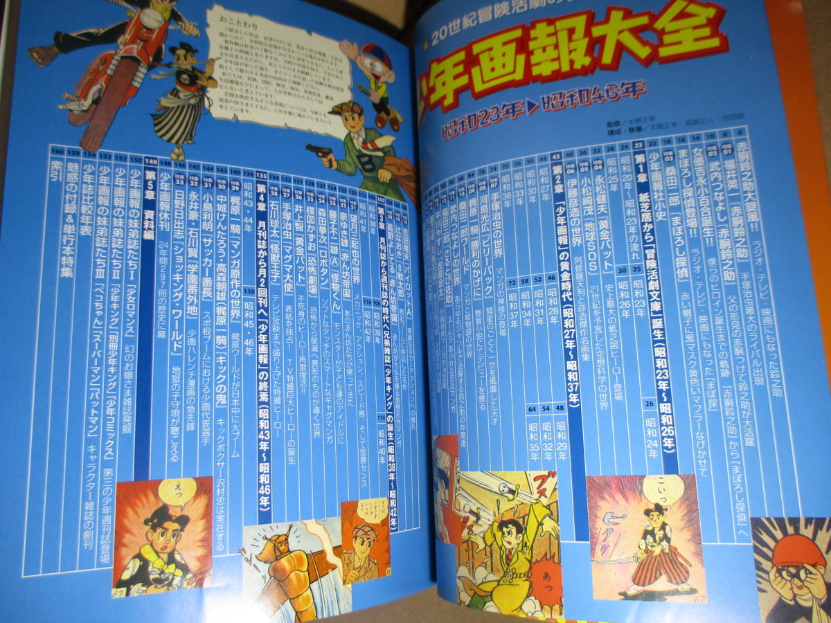 □雑誌「少年画報大全 昭和23～46年』少年画報社:2001年:2刷:付録「冒険活劇文庫創刊号」付*梶原一騎作家デビュー作『勝利のかげに』も掲載_画像3