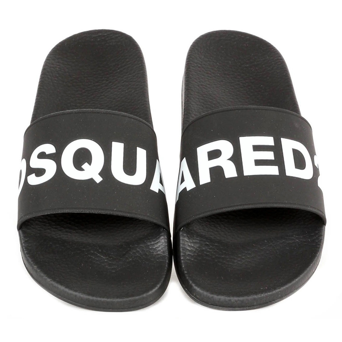 送料無料 4 DSQUARED2 ディースクエアード 新品本物 ブラック ラバー サンダル シャワーサンダル size 40 FFM0101 17200001 M063_画像1