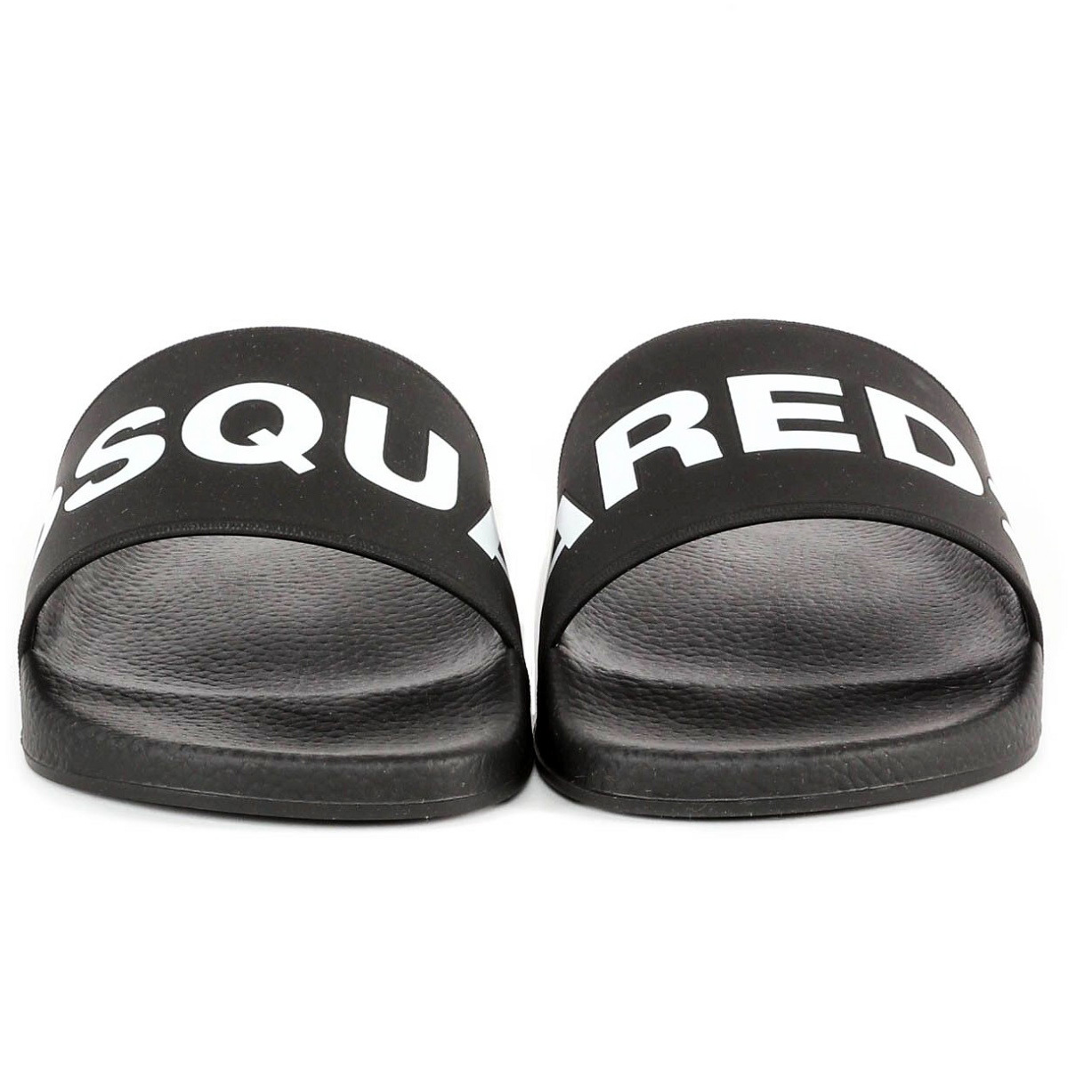 送料無料 4 DSQUARED2 ディースクエアード 新品本物 ブラック ラバー サンダル シャワーサンダル size 40 FFM0101 17200001 M063