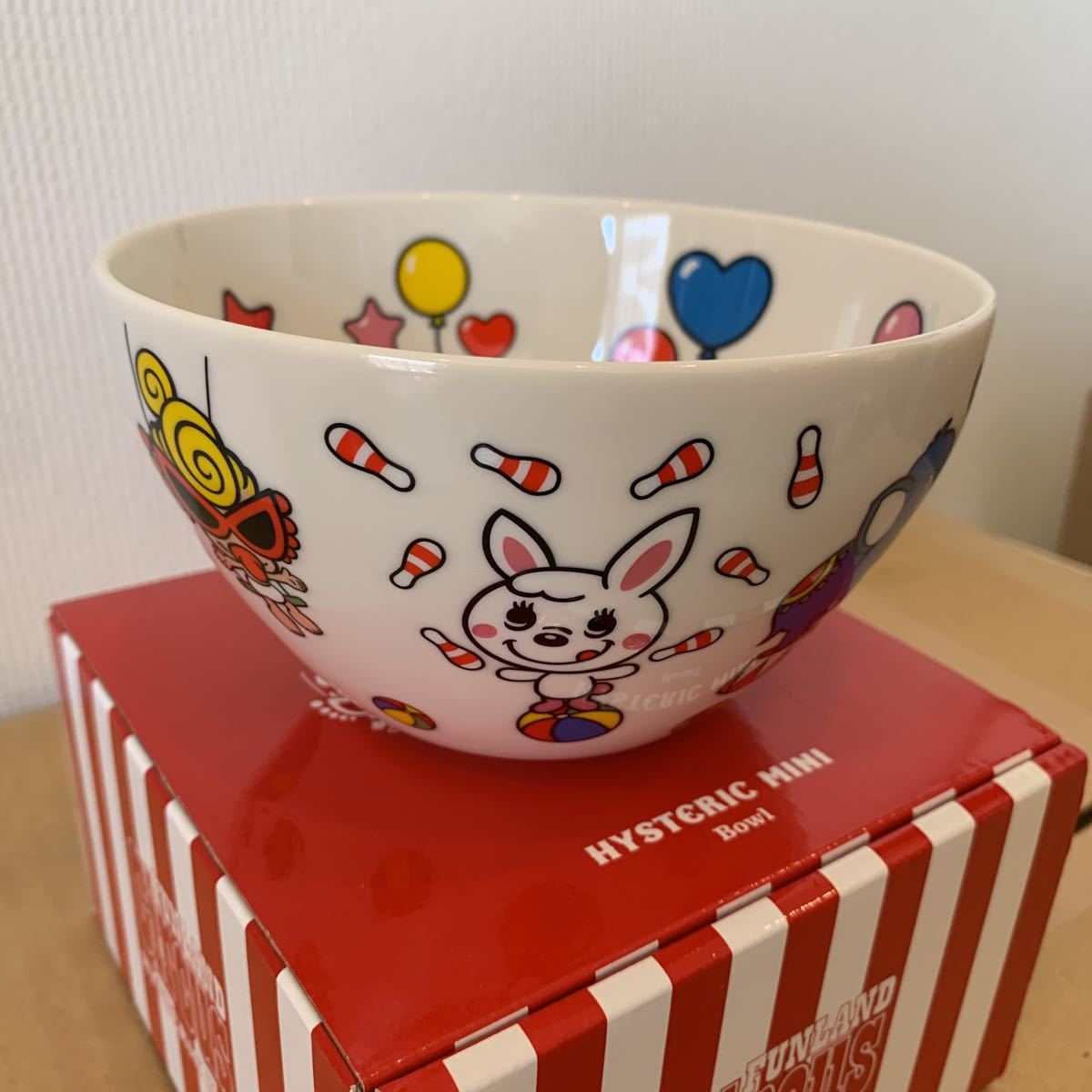 HYSTERIC MINI ヒステリックミニ FUNLAND CIRCUS 陶器 皿 お皿 食器 サラダボウル お椀 どんぶり 新品未使用 うさこ パンダ_画像1