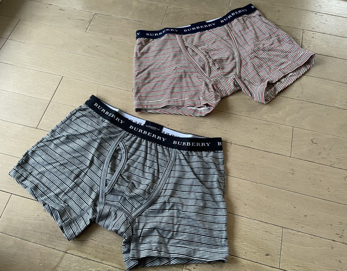  быстрое решение! Burberry! Boxer 2 листов комплект L окантовка рисунок Brown X красный & серый X черный 