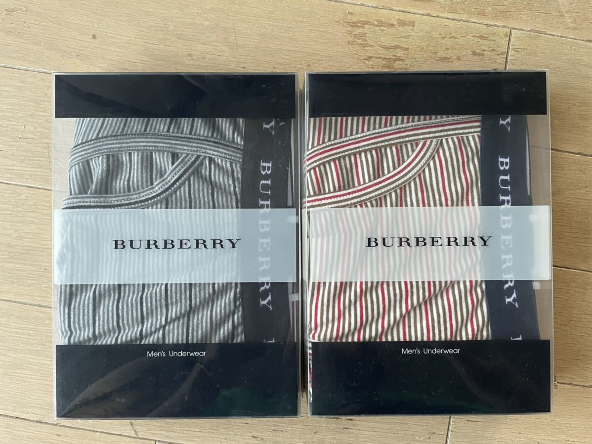  быстрое решение! Burberry! Boxer 2 листов комплект L окантовка рисунок Brown X красный & серый X черный 