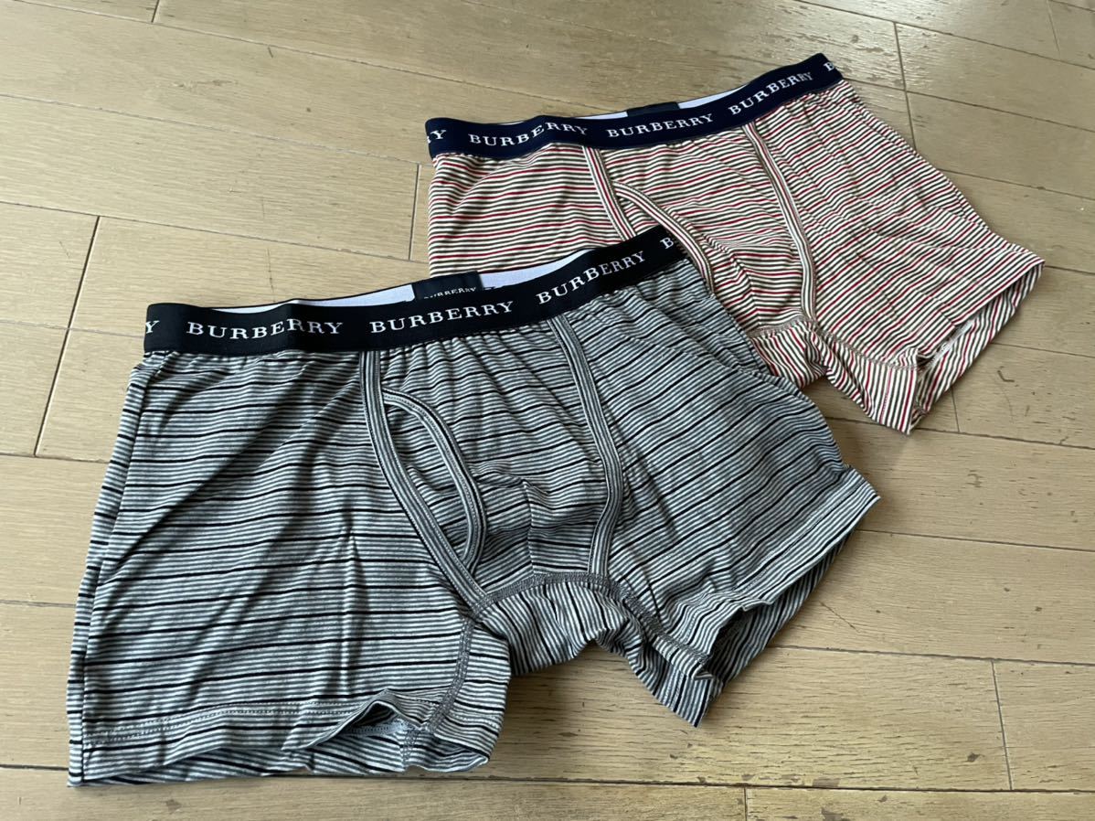  быстрое решение! Burberry! Boxer 2 листов комплект L окантовка рисунок Brown X красный & серый X черный 