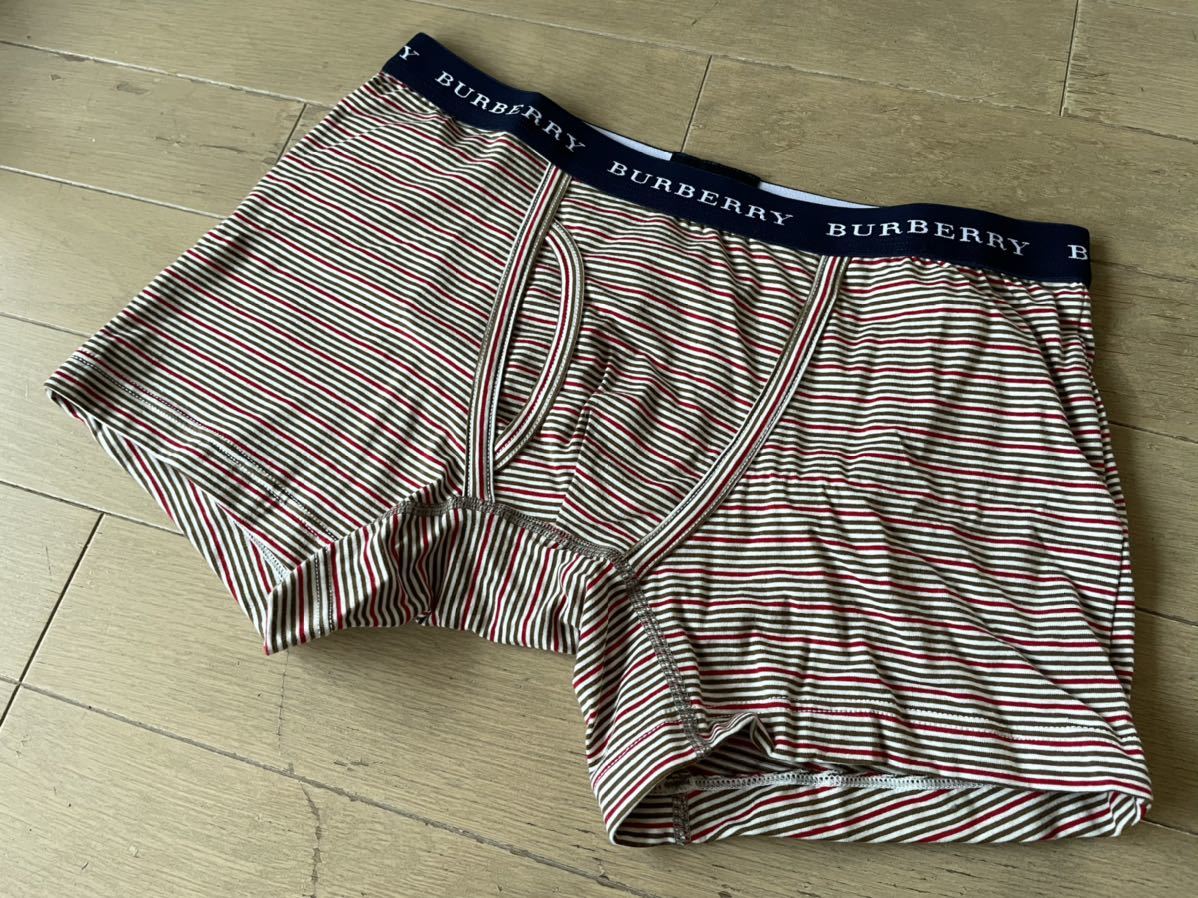  быстрое решение! Burberry! Boxer 2 листов комплект L окантовка рисунок Brown X красный & серый X черный 