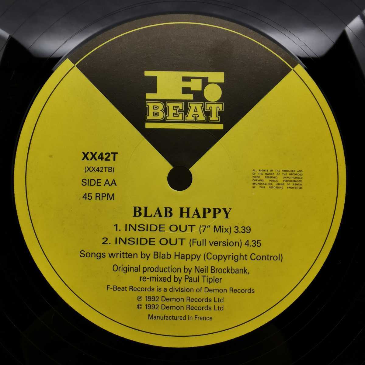 中古 12inch 仏盤 フランス盤 Blab Happy Inside Out ネオアコ ギターポップ_画像4