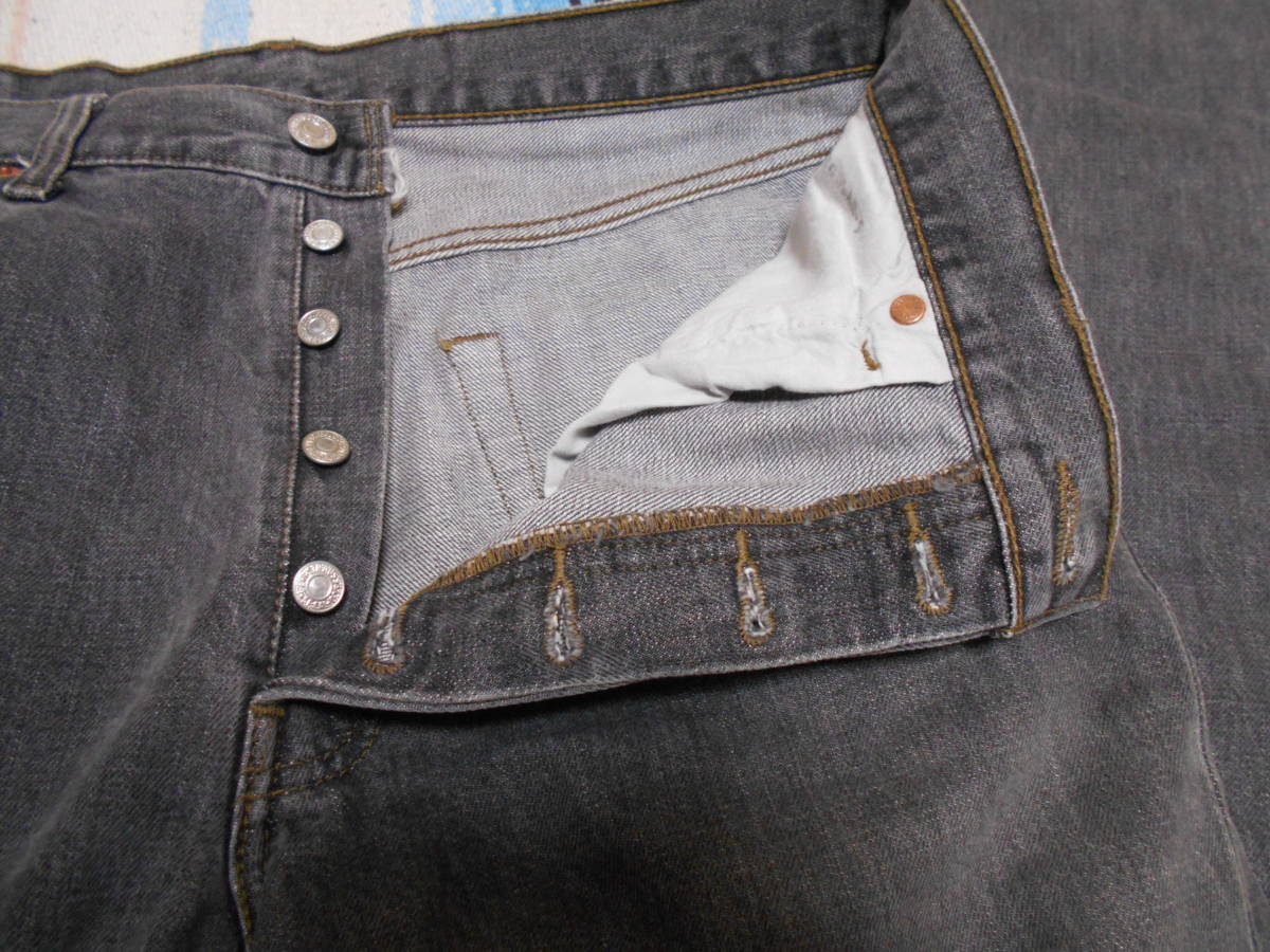 2002年製 Levi'sリーバイス 501ブラック ジーンズ W34 × L34ビンテージ ロックスター ロカビリー ロックンロールVINTAGE PUNK ROCK_画像9
