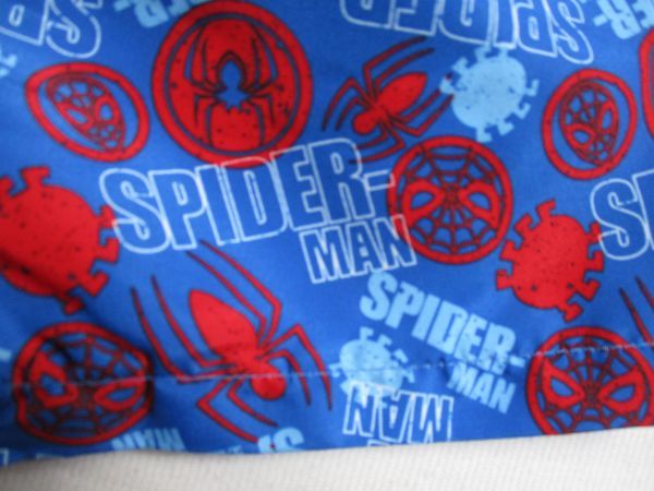 ZV979【SPIDER MAN】スパイダーマン　新品　プリント　サーフパンツ　水着　プール　スイムウエアー　パンツ　男児　青　100_画像5