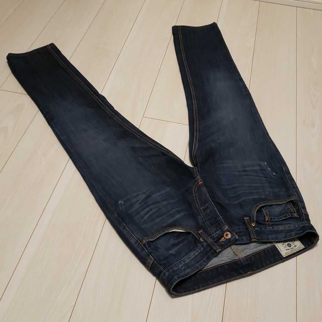 ZARA MAN DENIM COLLECTIONザラマンテーパードアンクルデニムパンツ/30_画像1