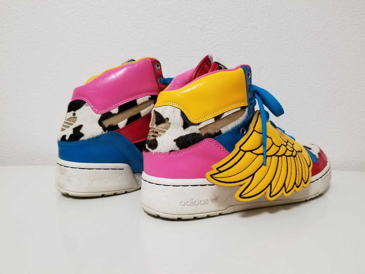 JEREMY SCOTT × adidas ジェレミースコット×アディダス ウィングス ハイカットスニーカー 28.0センチ ハラコ_画像2