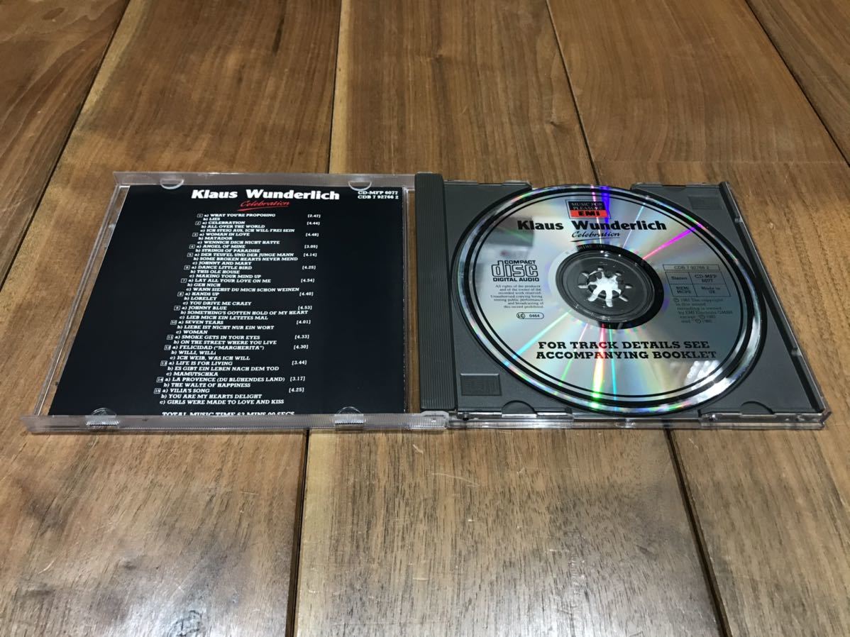 Klaus Wunderlich / Celebration CD イージーリスニング JAZZ Music For Pleasure CD-MFP 6077, Music For Pleasure CDB 7 92766 2_画像2