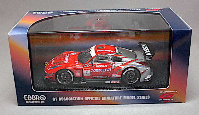 EBBRO エブロ 1/43【43722】NISSAN XANAVI NISMO Z SUPER GT 2005 MALAYSIA SILVER / RED_画像2