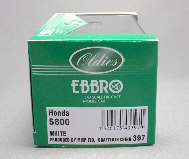 EBBRO エブロ 1/43【43397】HONDA S800 ロードスター 1966 [WHITE]_画像6
