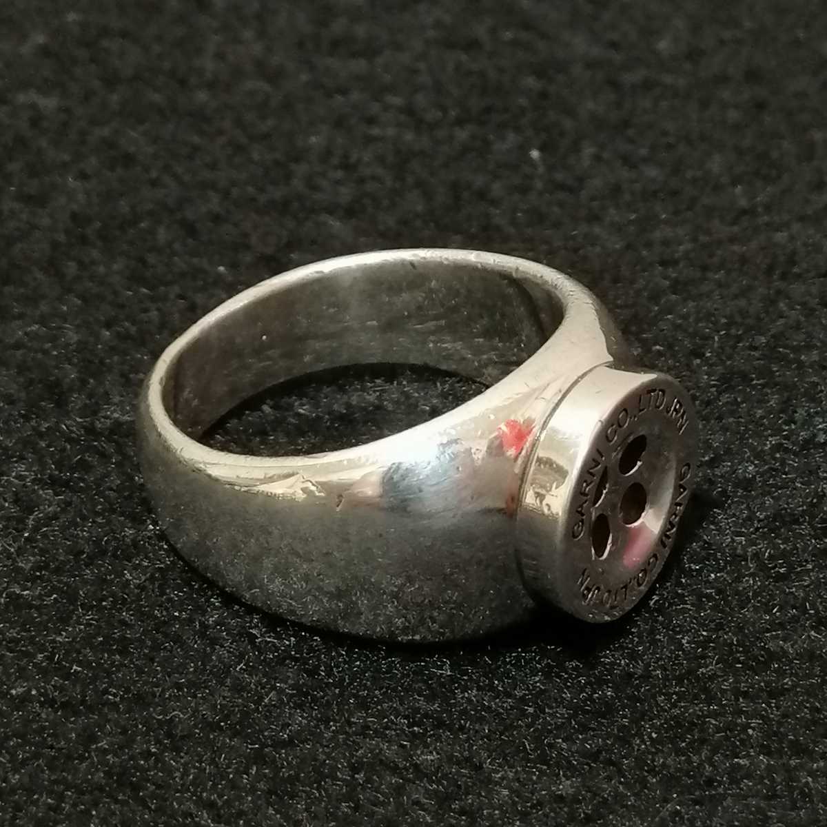 GARNI ガルニ 希少廃盤品 ボタンリング 指輪 18号 silver925 GARNI ガルニ 希少廃盤品 ボタンリング 指輪 18号 silver925