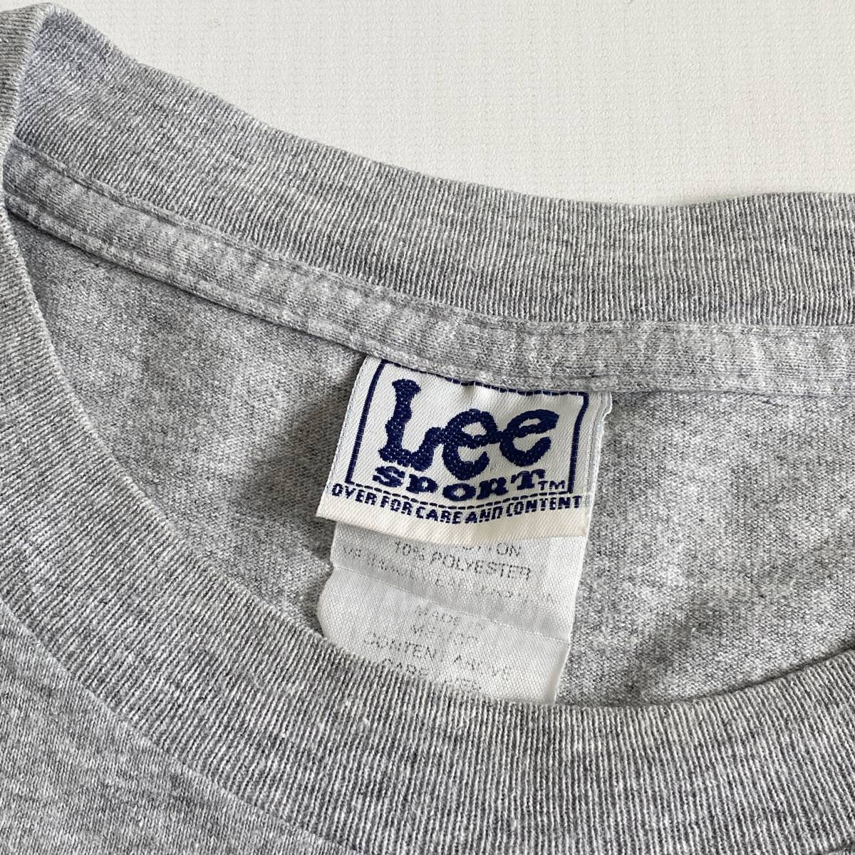 USA古着 Lee リー New York Mets ニューヨーク メッツ Tシャツ L グレー メンズ MLB 野球 ビンテージ メキシコ製 送料198円 21-0513_画像5