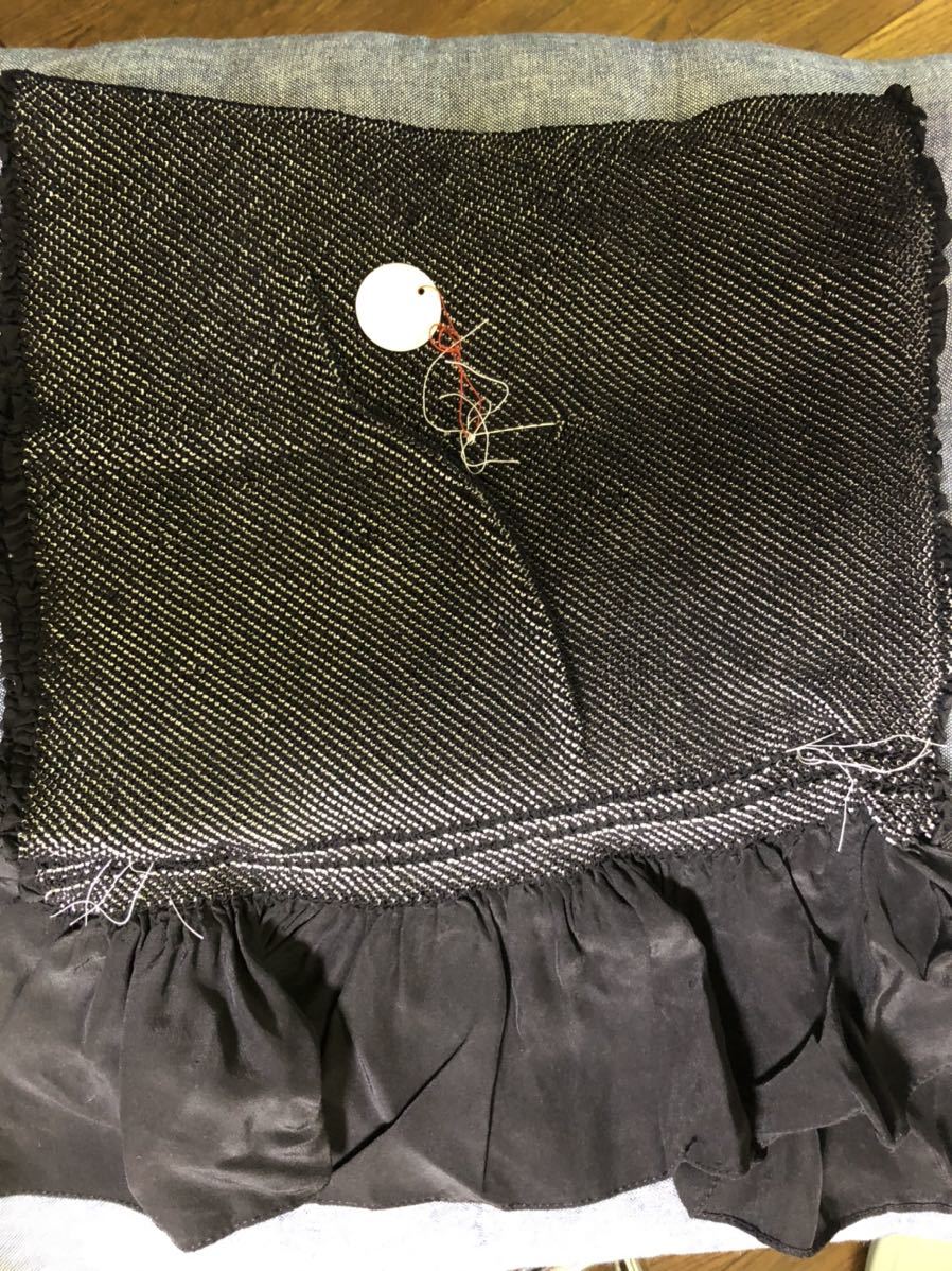 【コンビニ受取対応商品】 メ2566 新品　正絹　高級総絞り帯　メンズ　兵児帯　仕付け糸付き 帯