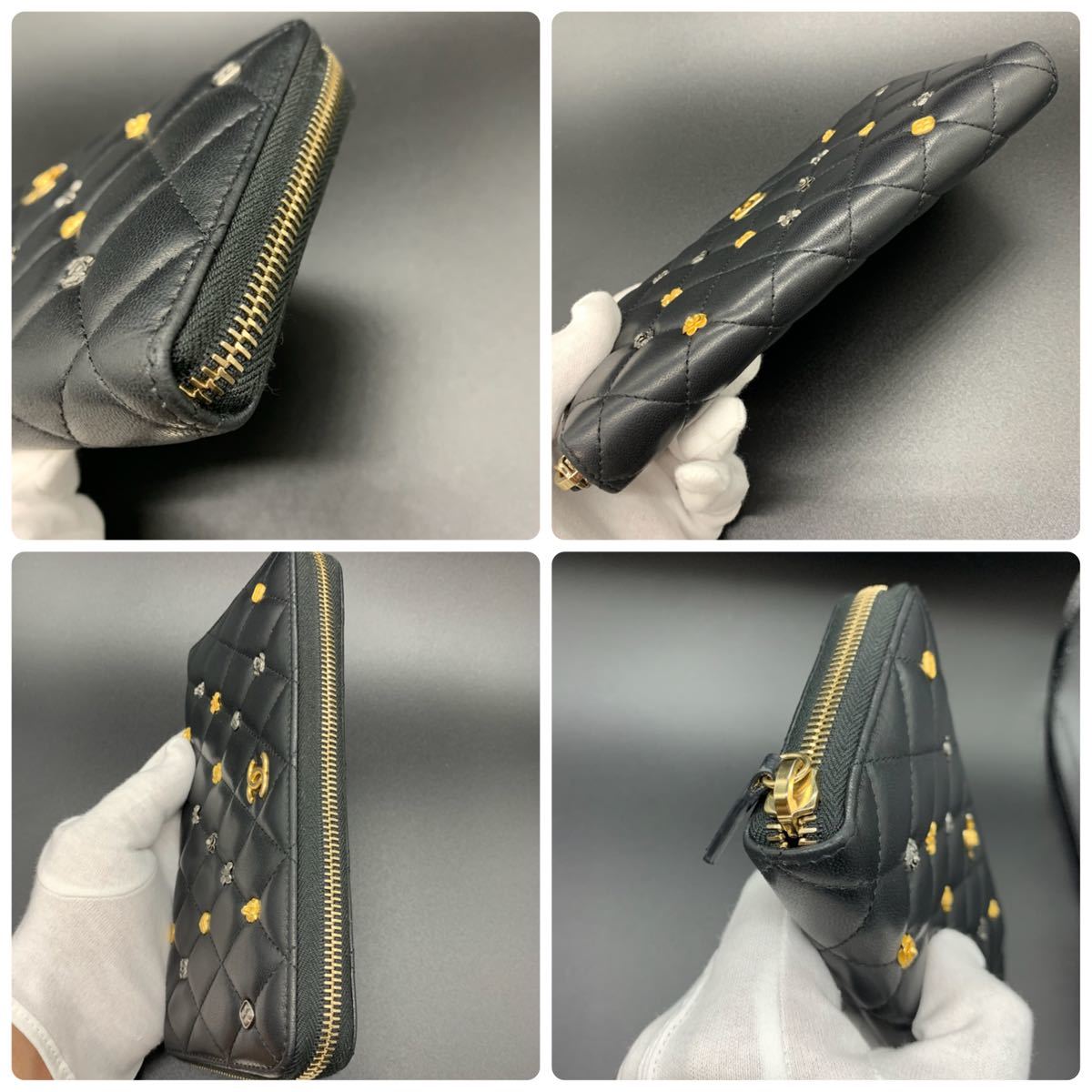 CHANEL シャネル マトラッセ ラウンドファスナー 長財布 CHANEL シャネル マトラッセ ラウンドファスナー 長財布