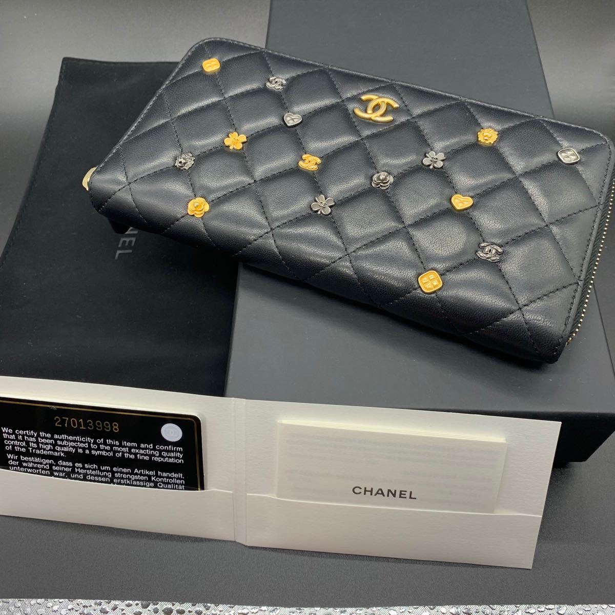 CHANEL シャネル マトラッセ ラウンドファスナー 長財布 CHANEL シャネル マトラッセ ラウンドファスナー 長財布