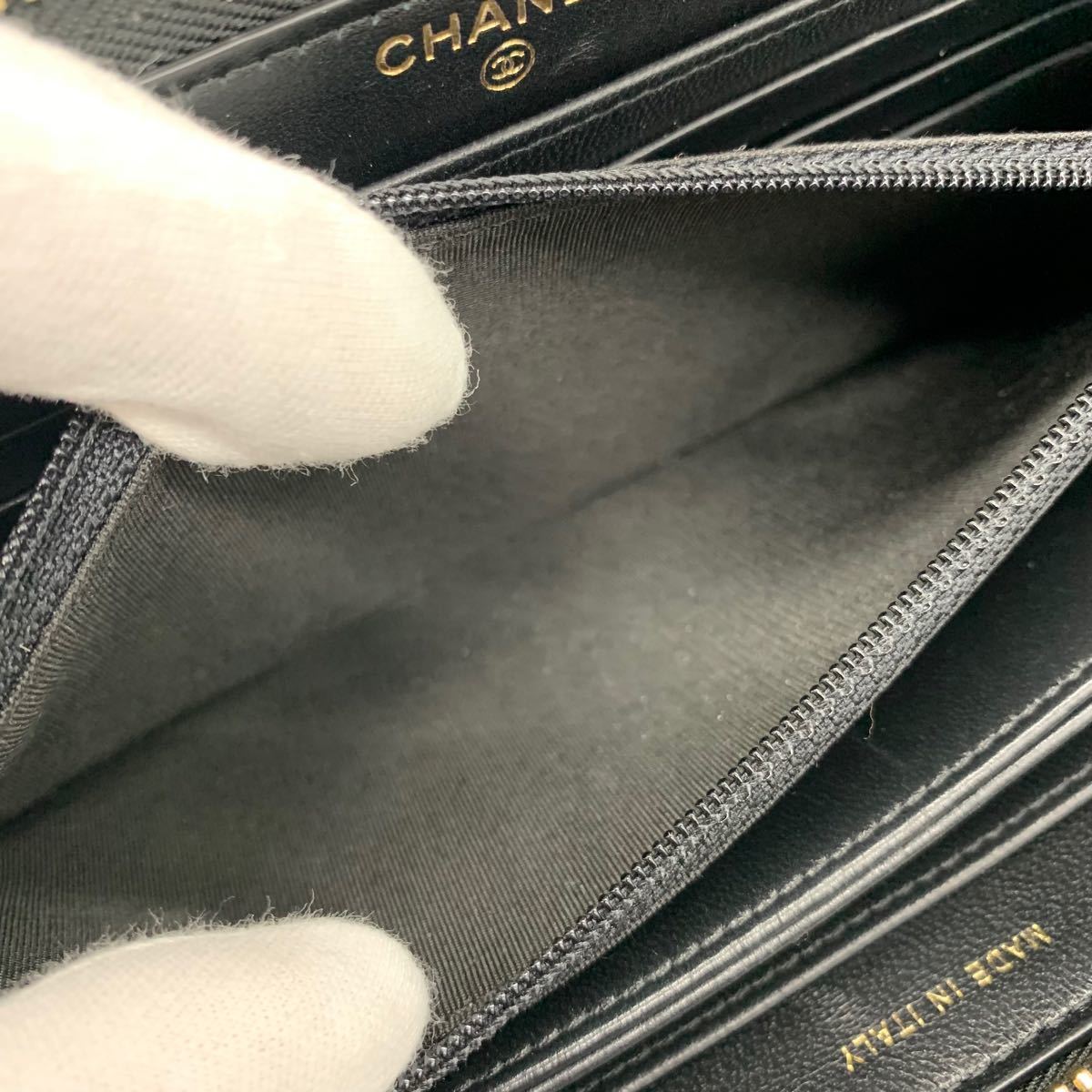 CHANEL シャネル マトラッセ ラウンドファスナー 長財布 CHANEL シャネル マトラッセ ラウンドファスナー 長財布