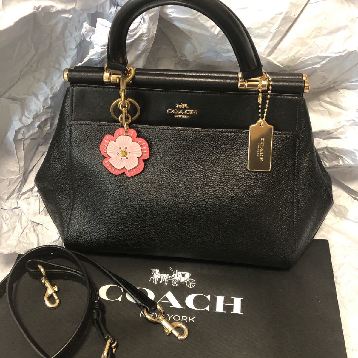 COACH 2way コーチ 2wayバッグ ハンドバッグ　Cコーチ ショルダーバッグ　ティーローズ　グレース