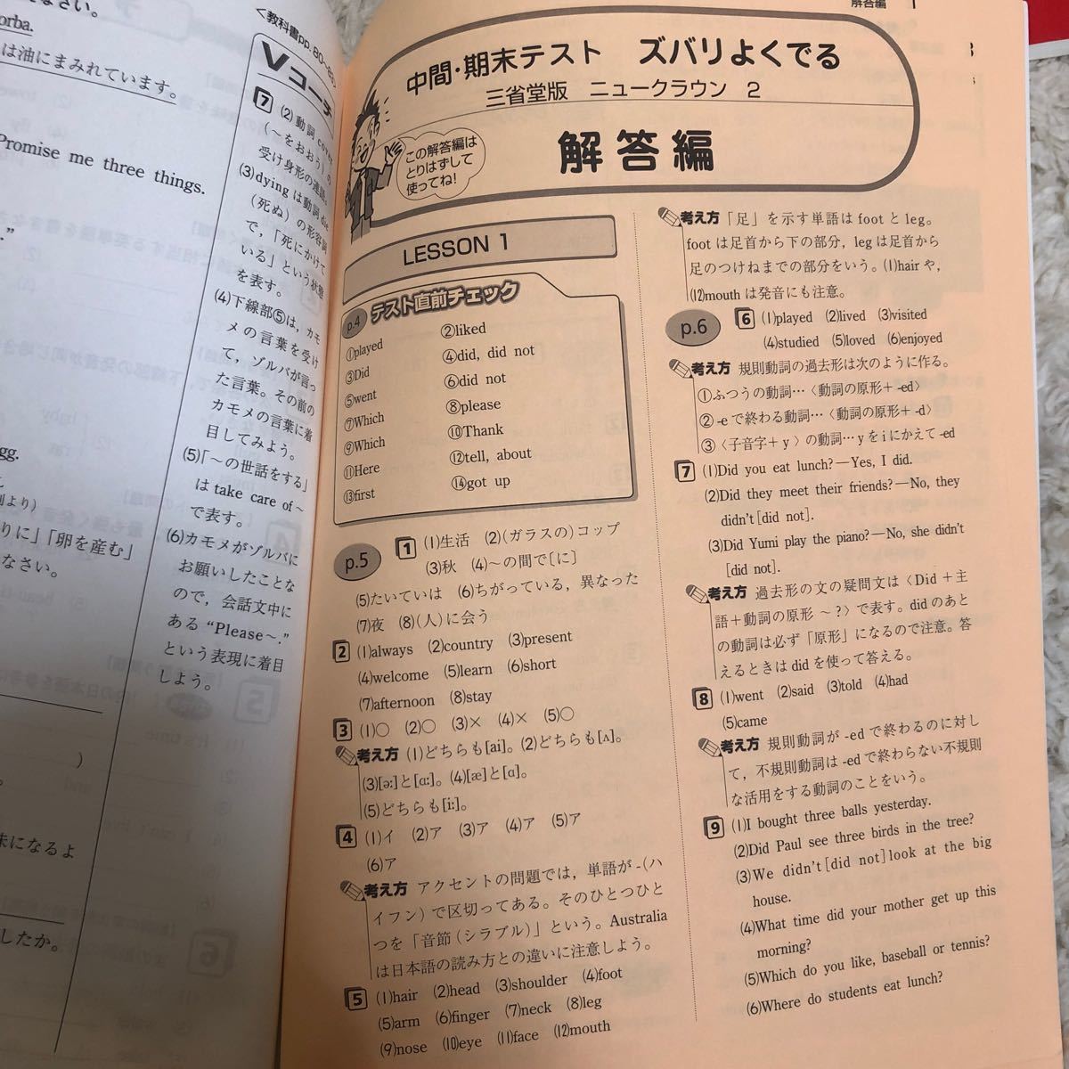 Paypayフリマ 三省堂版 中学英語ニュークラウン2年 中間 期末テストズバリよくでる 予想問題とテスト直前チェック Paypayフリマ 三省堂版 中学英語ニュークラウン2年 中間 期末テストズバリよくでる 予想問題とテスト直前チェック