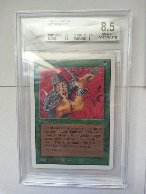 ○MTG○ UN 狂暴化 Berserk(英語 BGS 8.5) - 緑 ○MTG○ UN 狂暴化 Berserk(英語 BGS 8.5) - 緑