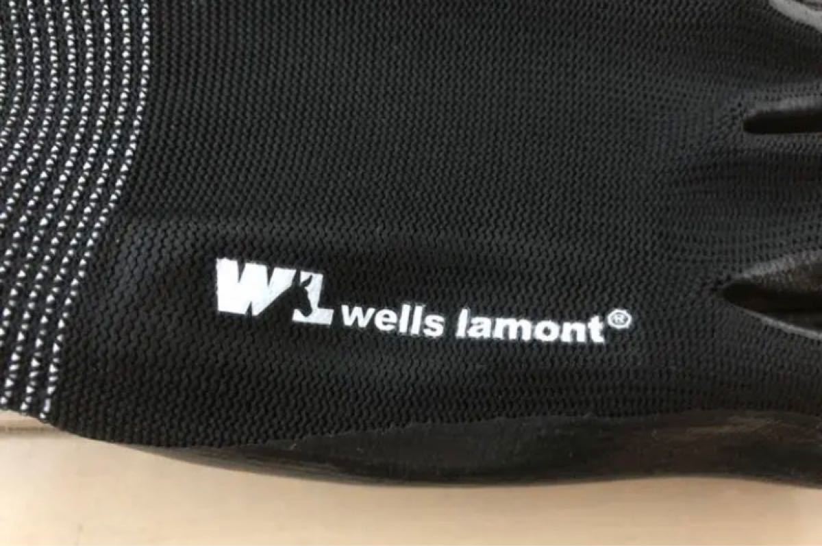 作業手袋 wells ニトリルゴム100% 作業手袋 ３双　サイズM