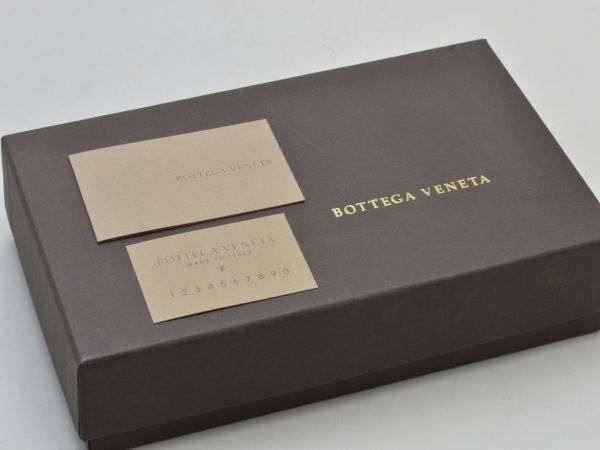 ボッテガヴェネタ BOTTEGA VENETA 二つ折り財布 レザー イントレチャート ブラウン レディース su_p F-ST2067_画像9