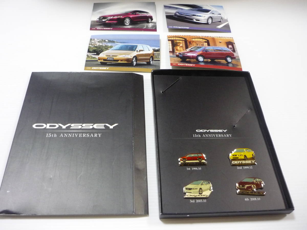 「HONDAオデッセイ」ピンズ+カードセット(非売品) ODYSSEY 15th Anniversary 「オデッセイ ピンズセット」 ホンダ