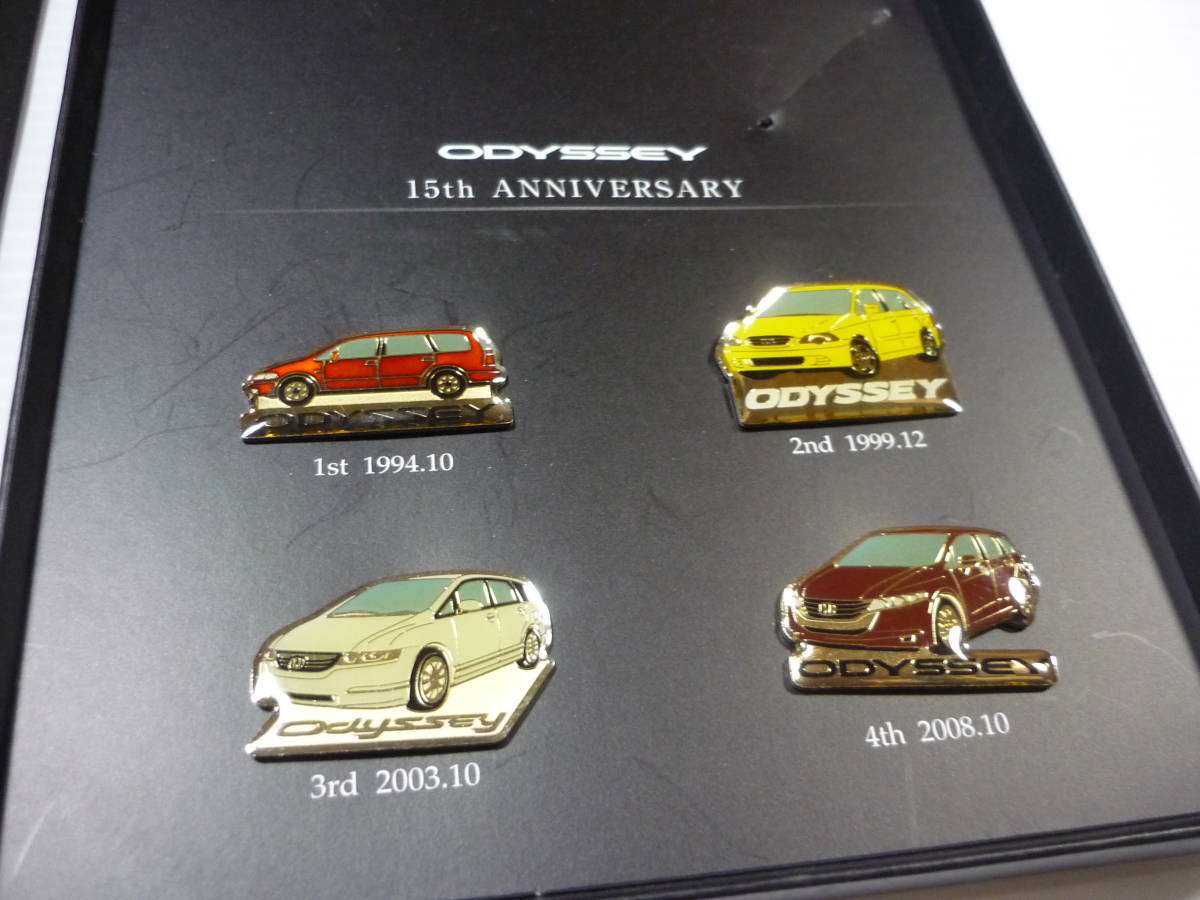 「HONDAオデッセイ」ピンズ+カードセット(非売品) ODYSSEY 15th Anniversary 「オデッセイ ピンズセット」 ホンダ
