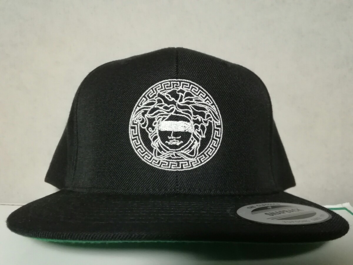 FESC SNAPBACK CAP 黒スナップバックキャップBLACK ブラック 帽子 メデューサ フリーサイズ medusa