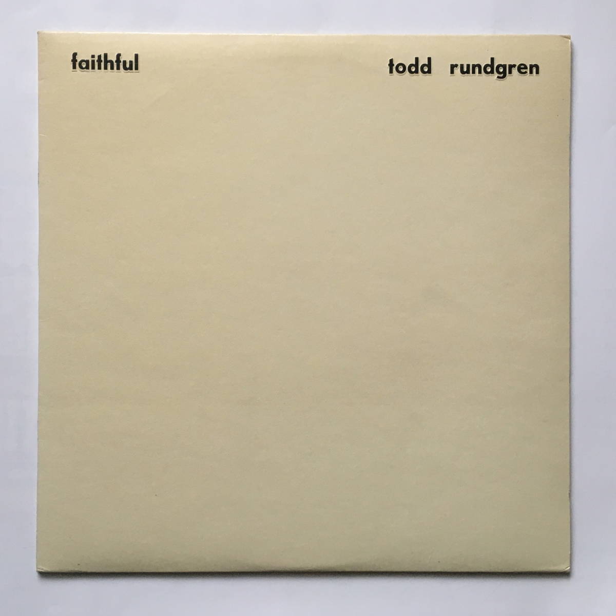 トッド・ラングレン Todd Rundgren 「Faithful 誓いの明日(邦題