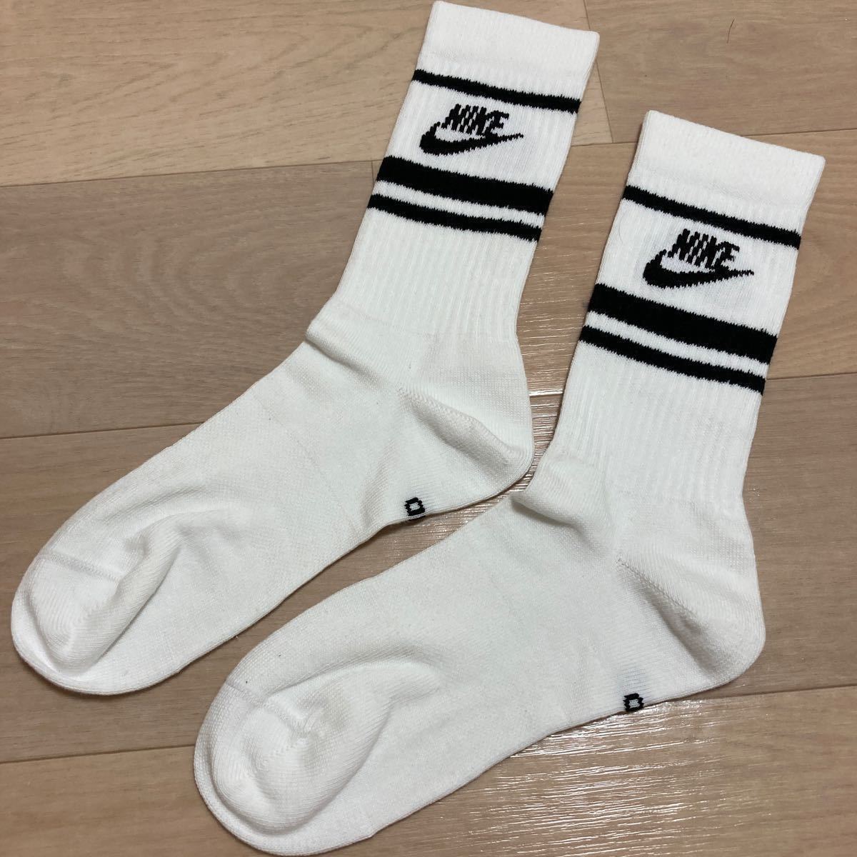 【27～29㎝】新品 完売品 ナイキ ライン ソックス 靴下 ホワイト 白 XLサイズ NIKE 1P 男女兼用 /スニーカー ジョーダン ダンク a_画像2