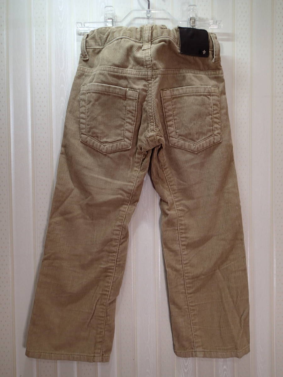 * Bebe /BeBe 100cm* beige / corduroy pants / long trousers ( waist adjustment rubber equipped )t1818