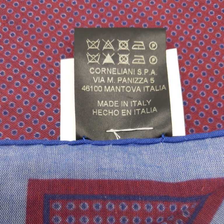  new goods #CORNELIANI Italy# pocket square # Logo & Mark # cotton # regular price 1.2 ten thousand ~
