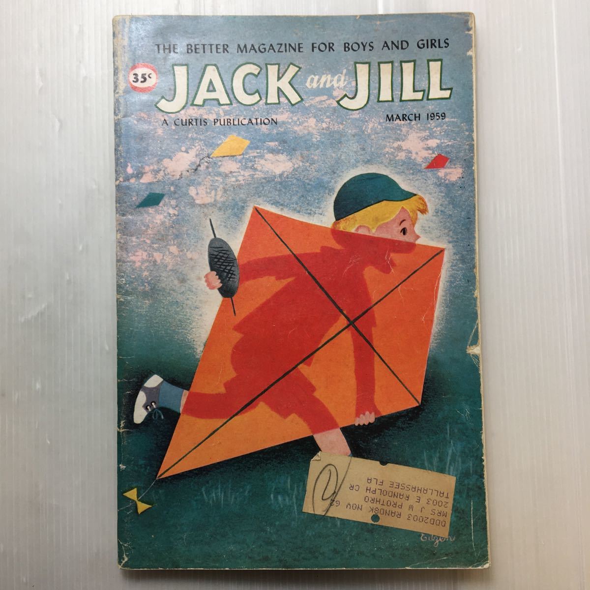 zaa-179♪JACK and JILL(THE BETTER MAGAZINE FOR BOY AND GIRLS) A CURTIS PUBLICATION (MARCH 1959)
