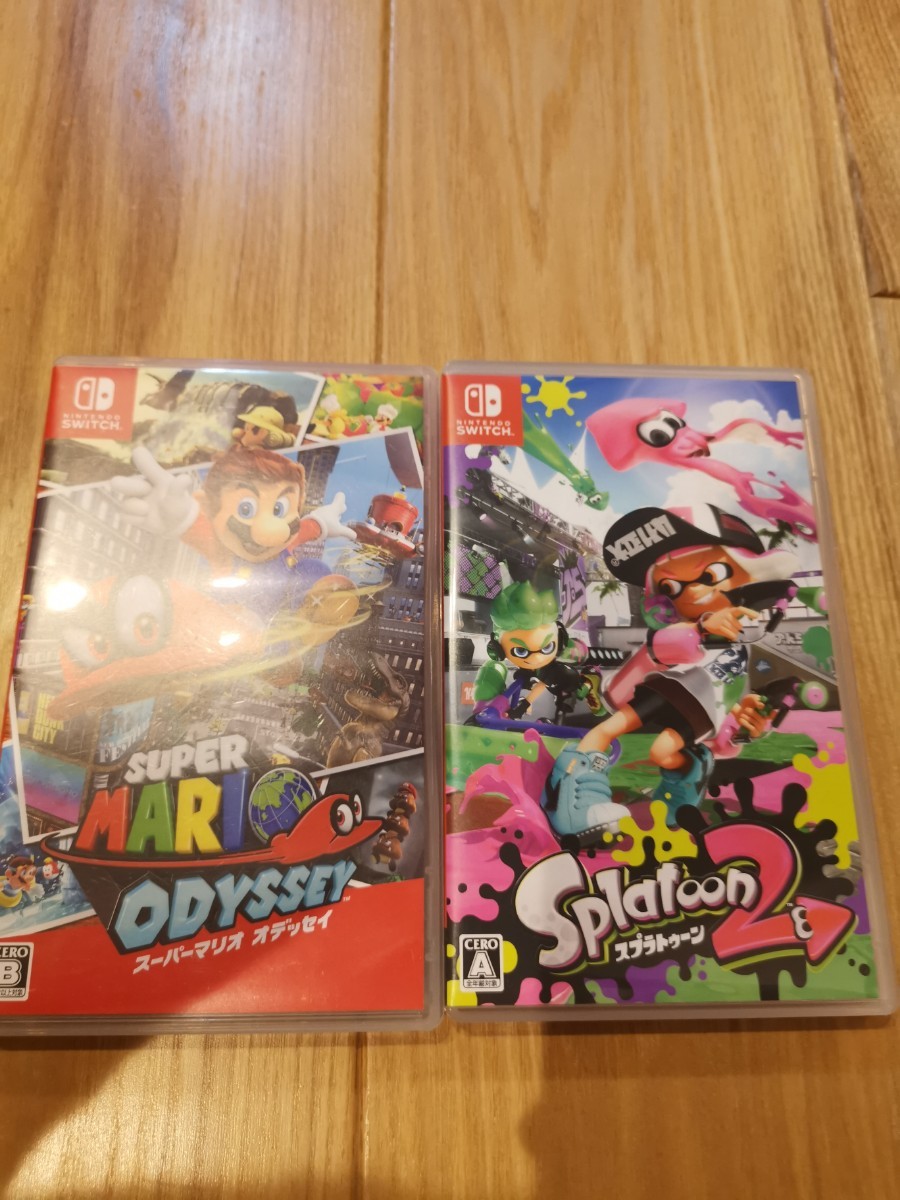 switch　スーパーマリオオデッセイ　と　スプラトゥーン2