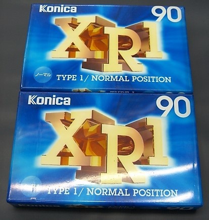 カセットテープ KONICA XR1 90分テープ2本セット NORMAL POSITION TYPEⅠ_画像1