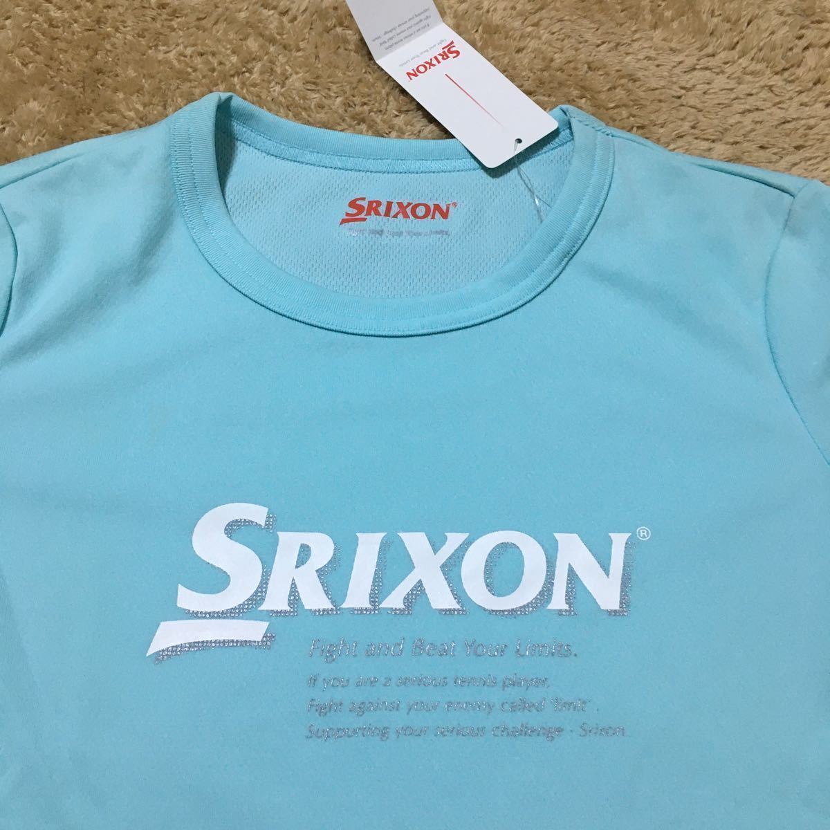 【送料無料】スリクソン（SRIXON）ロングスリーブTシャツ　 Sサイズ 新品 SDF-1128W オパールブルー_画像2