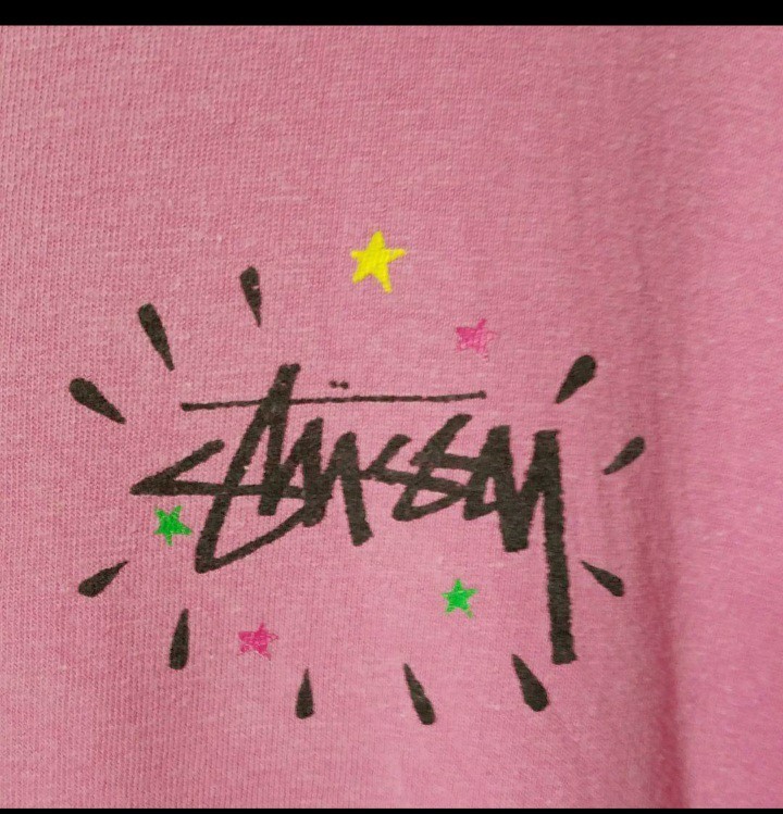 Paypayフリマ Stussy ステューシー Tシャツ Tee ピンク ワンポイント ドクロ スカル Paypayフリマ Stussy ステューシー Tシャツ Tee ピンク ワンポイント ドクロ スカル